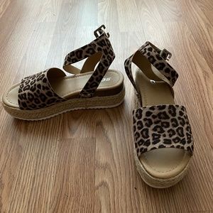 Cheetah Print Wedges